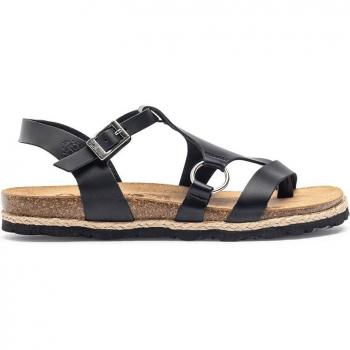 YOKONO Sandalia plana Chipre 021 negro
