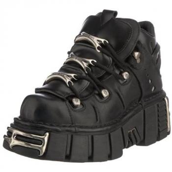 Botines de Cuero Góticos para Mujer New Rock Modelo M 106 S1 - Talla EU 38