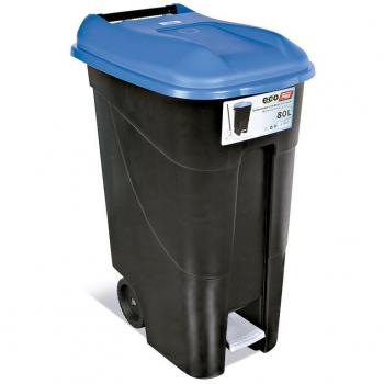 Contenedor de Basura con Pedal de 80L - Tapa Amarilla Tayg