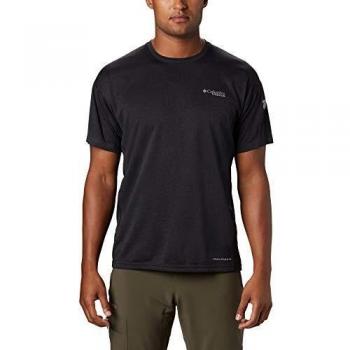 Columbia Irico Knit Short Sleeve Crew T-Shirt Camiseta para Hombre, Negro, Medium