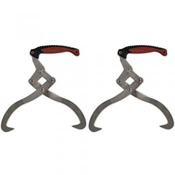 vidaXL 2 pcs Log Tongs with TPR Handle