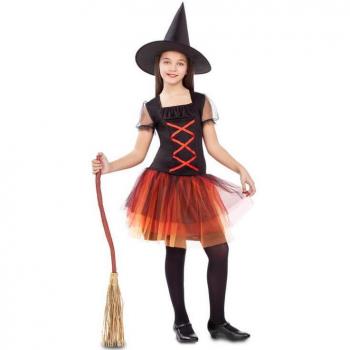 Disfraz de Bruja Fantasía para Niña VIVING Costumes