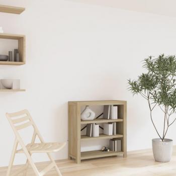 vidaXL 3-Tier Acacia Solid Wood Bookcase 80x30x80 cm