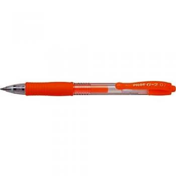 Bolígrafo de gel PILOT G-2 Neon Naranja 0.7mm Retráctil
