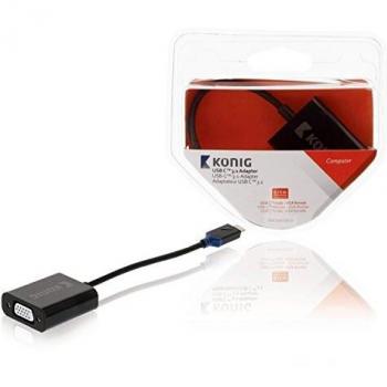 Adaptador USB-C macho a VGA hembra 3.1 - Gris Anthracita