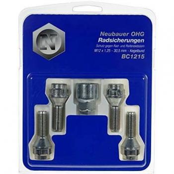 4 Tornillos Antivol Conicos LOKNOX 12x125mm 60 Grados - Longitud 30.5mm - Llave 17/19