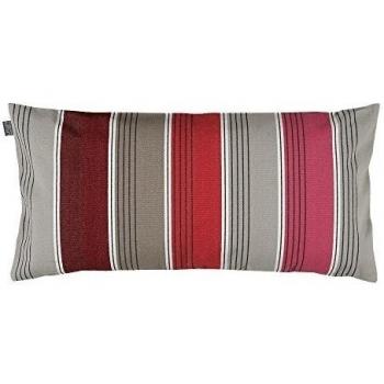 Linum Rasqueta funda de cojín, 100 % algodón, erdbeerrot D37, 35x70