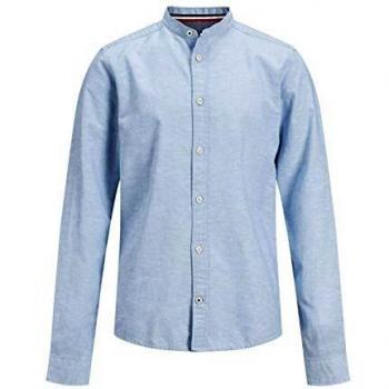 JACK&JONES 12165362 Summer Band Camisa Boy Azzurro 16Y