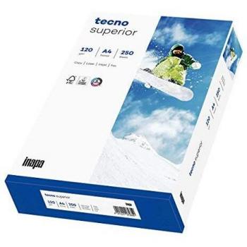 Papel Multifuncional Tecno Superior A4 120 g/m², 250 Hojas, Alto Brillo