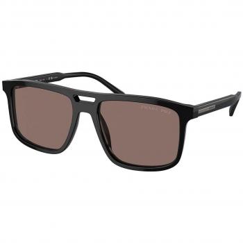 Prada PR A22SF Asian Fit Polarized Men's Sunglasses Black 58mm