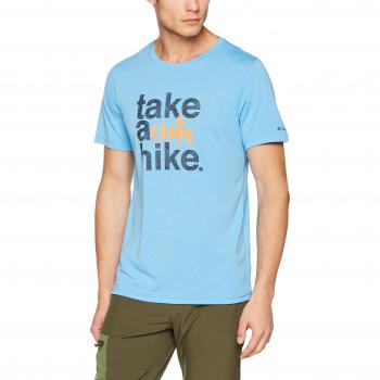 Columbia Miller Valley Short Sleeve tee Camiseta de Manga Corta, Hombre, Azul