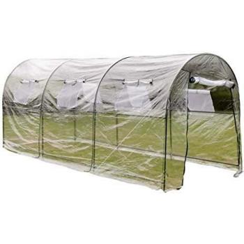 vidaXL Invernadero Portátil de PVC Transparente Caseta de Plantar Jardinería
