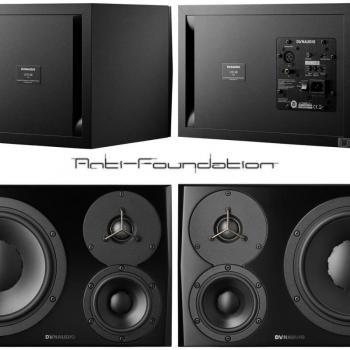 Dynaudio LYD 48 3-Way Powered Studio Monitor, Left Side, Black