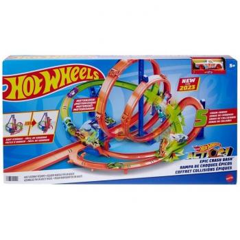 Hot Wheels Action Pista de Choques Épicos de Mattel
