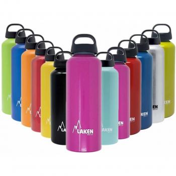Laken Classic Botella de Agua Cantimplora de Aluminio con Tapón de Rosca y Boca Ancha 600ml Violeta