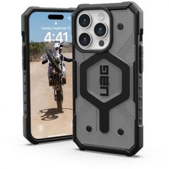 Funda Protectora UAG Pathfinder MagSafe para iPhone 15 Pro - Gris Transparente, Compatible con MagSafe