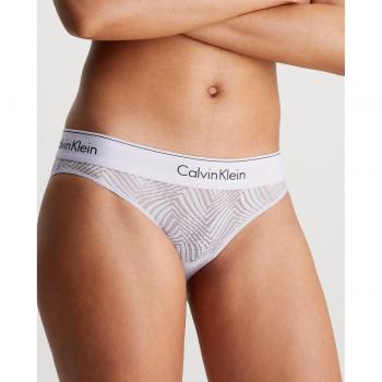 Braguitas Clásicas de Encaje Calvin Klein - Bikini Moderno Lila, Poliamida, Talla Grande