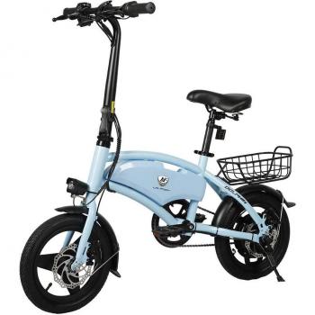 Bicicleta eléctrica plegable LAIFOOK Dolphin, motor 250 W, batería 36 V 7,8 AH, neumáticos de 14 pulgadas, velocidad máxima 25 km/h, autonomía 40 km, frenos de disco