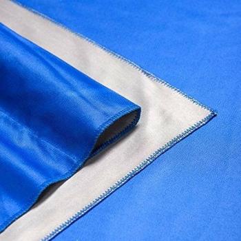 2 in1 Stoffhintergrund 2,85x6m, Blau/Grau