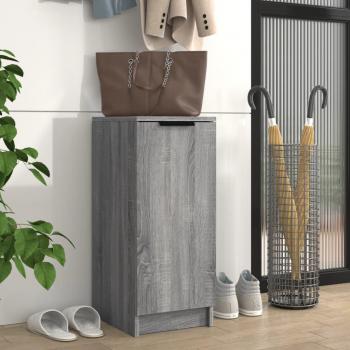 Zapatero gris Sonoma 30x35x70 cm madera contrachapada