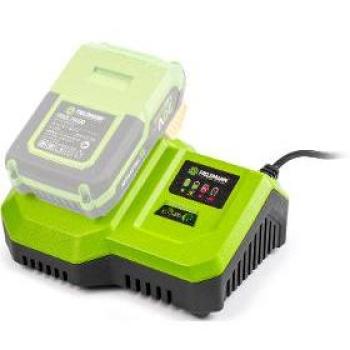 Cargador Rápido FIELDMANN 20V - Carga 2Ah en 30 Min - Compatible con Baterías de 2Ah, 4Ah y 8Ah