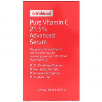 By wishtrend pure vitamin c215 advanced serum 30ml brightening no artificial ingredients 30ml