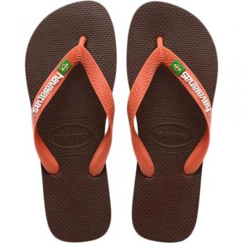 Chanclas Havaianas Brasil Logo Marrón Cerámica SS23 4110850-3058