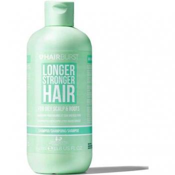 Hairburst Shampoo for Oily Scalp & Roots - 350ml, Deep Cleansing, Purifying & Hydrating with Tropical Aroma, Promotes Hair Growth, Reduces Hair Loss, Free of SLS, Silicones & Parabens
