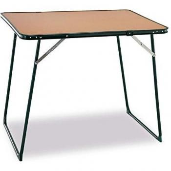 SOLENNY Mesa Plegable Multiusos para Jardín o Playa Tablero Durolac Madera de Alta Intensidad 80x60 cm para 2-4 Personas Color Madera y Verde Tejido lavable y Pies Estabilizadores para Mayor Seguridad