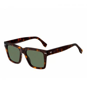 Hugo Boss Boss Sunglasses in Dark Havana/Green, Multicolor male, Size: 53 MM