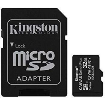 Kingston Canvas Select Plus Tarjeta microSD, SDCS2/32GB Class 10 con Adaptador SD