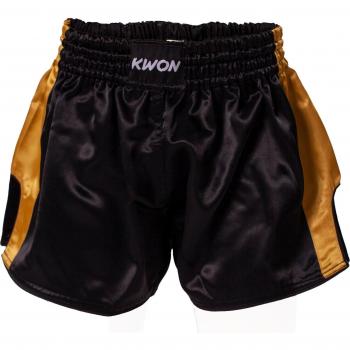 Kwon Clubline Black Thai Boxing Shorts for Men