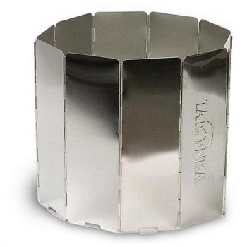 Tatonka FALTWINDSCHUTZ 8TLG Paravientos, Unisex, Plata, 10 x 20 x 2 cm