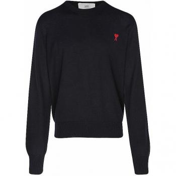 Ami Paris Blue Pullover for Men - Size L
