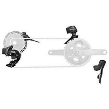 Sram Force Etap Axs 2X D1 Electronic Flatmount HRD Groupset: Negro