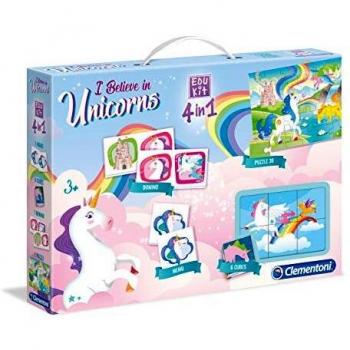 Clementoni- EDUKIT Unicornios, Multicolor, Taille Unique