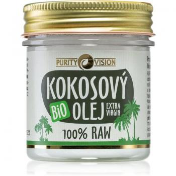 Purity Vision BIO Coconut Oil 120 ml - Organic, Cold-pressed, Unrefined, Vegan, Cruelty-free, Rich in fatty acids, Moisturizing properties, Suitable for skin and hair care