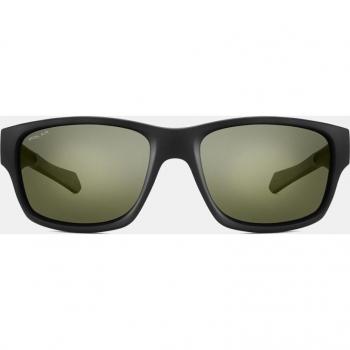 Polar 360 Unisex Rectangular Black Sunglasses with Polarized Lenses