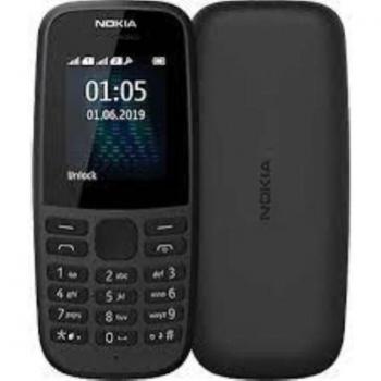 Nokia 105 Dual Sim Negro Libre 1,7 Linterna LED Batería Duración 15 días Radio FM