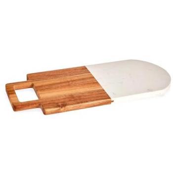 Tabla de Cortar de Mármol y Madera Kinvara San Ignacio 38x18 cm
