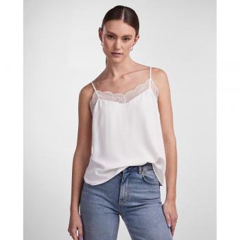 Top de tirantes Tiffany con encaje para mujer