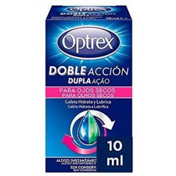 Optrex Colirio Doble Acción para Ojos Secos, Multidosis, Estándar