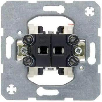 BERKER 5035 Push Button Switch - 2 NO Contacts with Common Input Terminal
