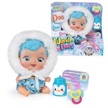 Muñeco bebé esquimal Wandi-Doo con lenguaje universal, incluye biberón y chupete