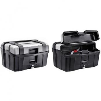 Givi TRK46N Trekker Monokey Baúl Negro con Cover de Aluminio, Carga Máxima 10 Kg