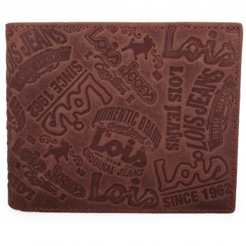 LOIS - 10813 BILLETERO DE PIEL, Color Marron