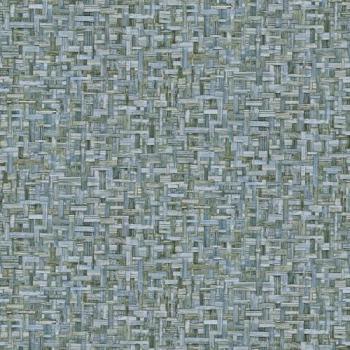 Papel pintado no tejido liso con dibujo naturaleza mate azul Profhome 377063 5,33 m2