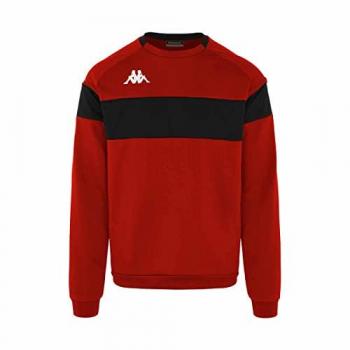 Sudadera Kappa Dido de Felpa Roja para Hombre XL