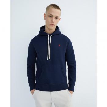 Polo Ralph Lauren - Sudadera con Capucha para Hombre, Bolsillo Canguro, Felpa, Color Marino, Alta Calidad
