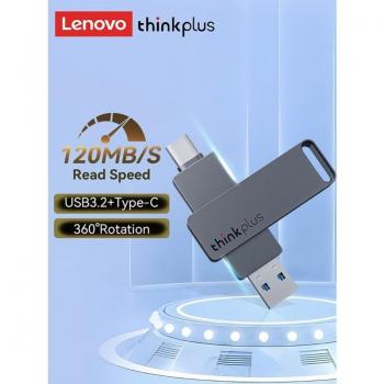 Memoria USB Thinkplus 3.1, unidad flash de 256 GB/128 GB/64 GB/32 GB, tipo C y doble USB A, compatible con Lenovo MU110